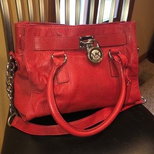 Red Michael Kors Purse